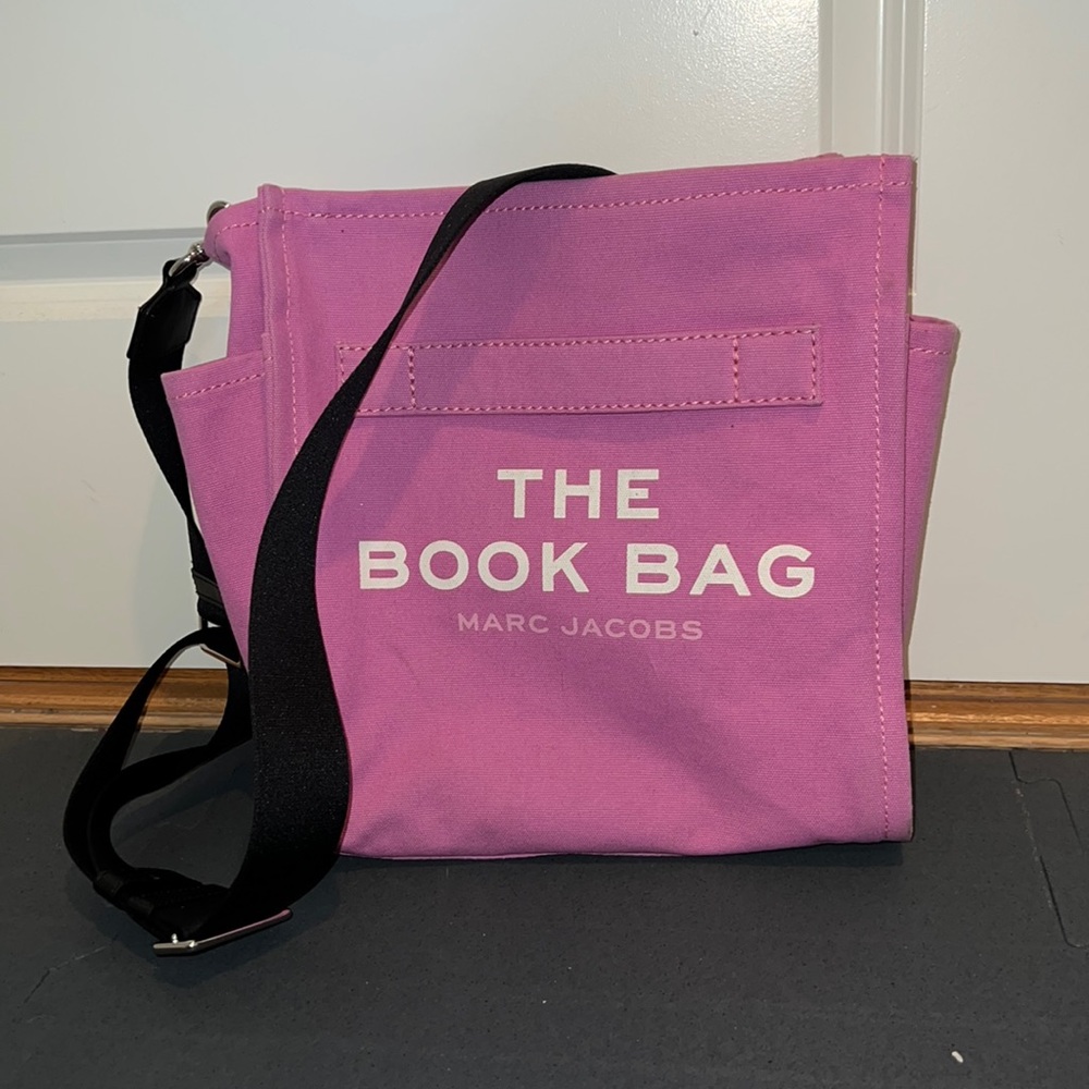 Crossbody tote. Bright pink Marc Jacobs “The Book Bag”